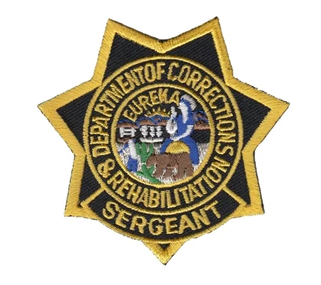 CA California Department of Corrections Rehab Patch Star Sergeant