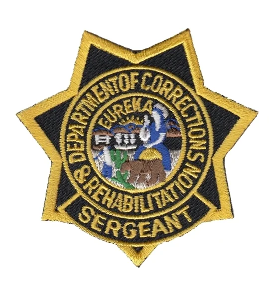 CA California Department of Corrections Rehab Patch Star Sergeant