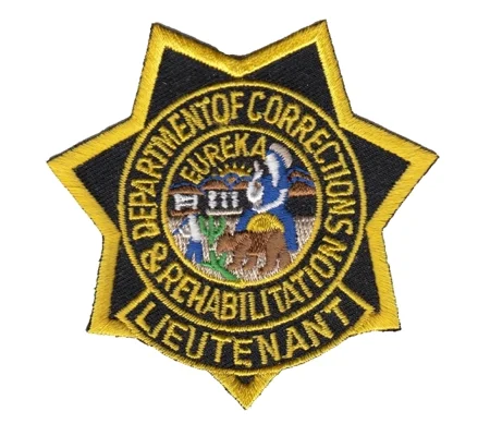 CA California Department of Corrections Rehab Patch Star Lieuteant