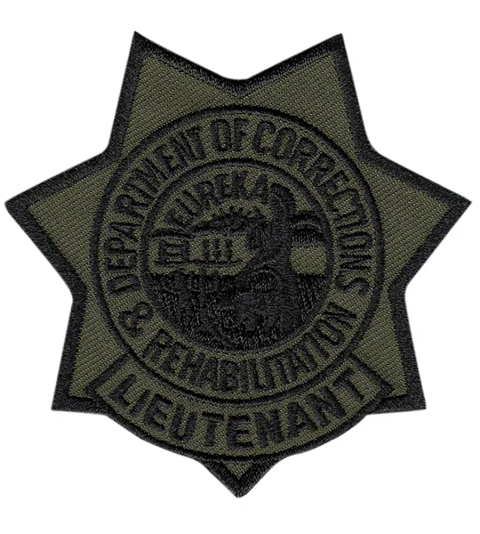 CA California Dep of Corrections Rehab Patch Star Lieutenant Subdued