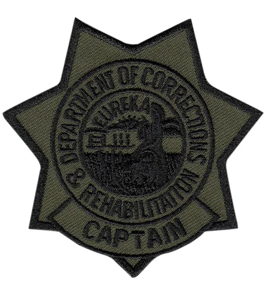 CA California Depart of Corrections Rehab Patch Star Captain Subdued
