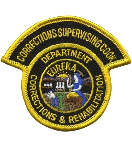 CA California State Department of Corrections Patch Circle Cook
