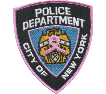 NYPD City of New York Police Department Shoulder Patch Pink