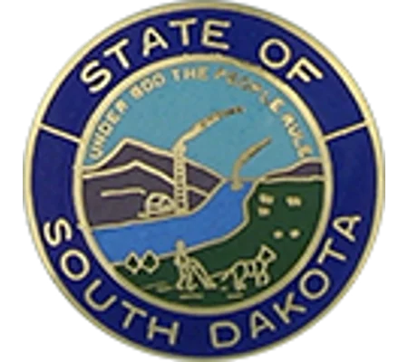 Collar Insignia Tac Pin State Seal SD South Dakota