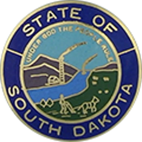 Collar Insignia Tac Pin State Seal SD South Dakota