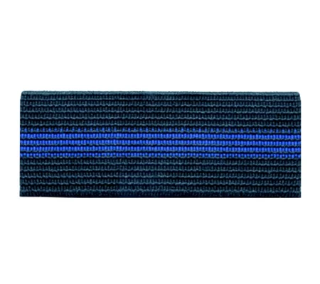 Mourning Band 3/4" Black with Blue Line Police