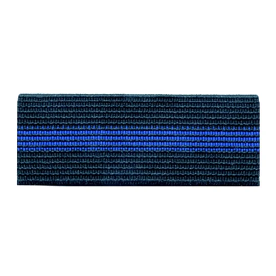 Mourning Band 1/2" Black with Blue Line Police