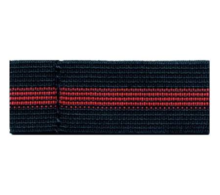 Mourning Band 3/4" Black with Red line