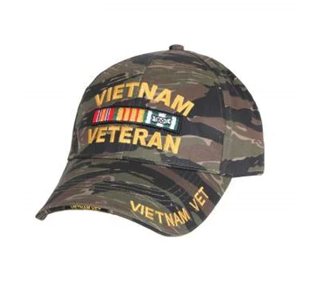 Deluxe Low Profile Cap Military Vietnam Veteran Camo