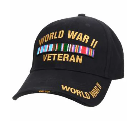 Deluxe Low Profile Cap Military WWII Veteran