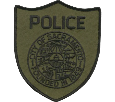 CA California Sacramento Police Shoulder Patch Olive Drab