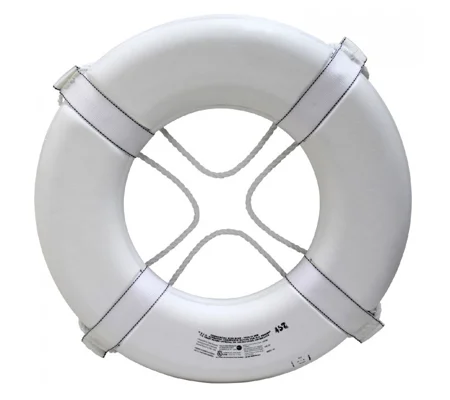Life Guard Ring Buoy USGC Approved 20 Inch White