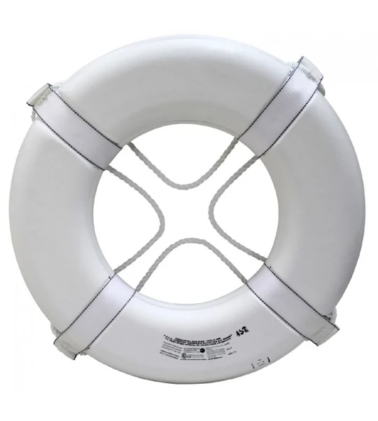 Life Guard Ring Buoy USGC Approved 20 Inch White