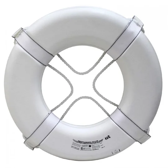 Life Guard Ring Buoy USGC Approved 30 Inch White