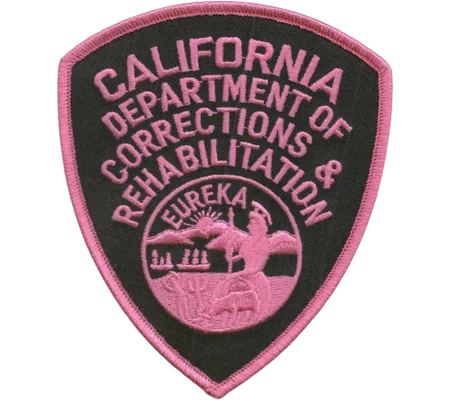 CA California State Department of Corrections Rehab Patch All Pink