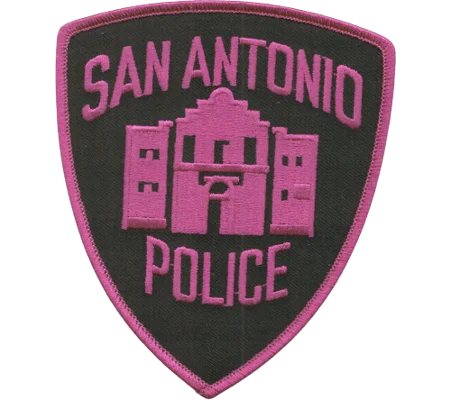 TX Texas Law Enforcement San Antonio Police Shoulder Patch Pink