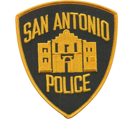 TX Texas Law Enforcement San Antonio Police Shoulder Patch Black