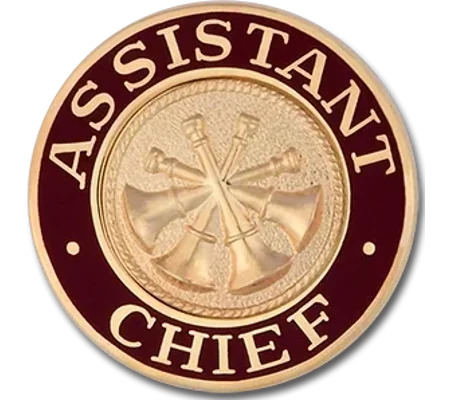 Round Disc Hat Pin AC Assistant Chief