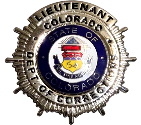 Colorado Department of Corrections Dress Badge Lieutenant Small