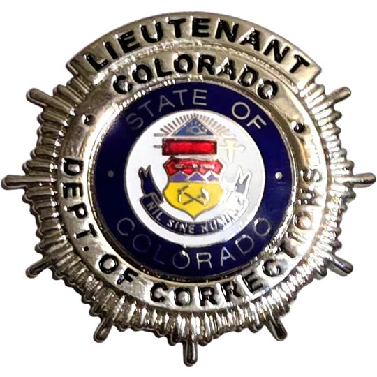 Colorado Department of Corrections Dress Badge Lieutenant Small