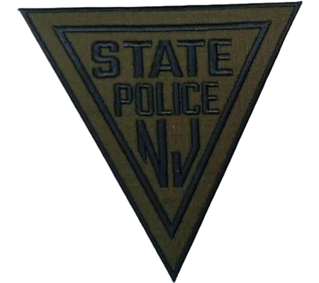 NJ New Jersey State Trooper Patrol Shoulder Patch Olive Drab