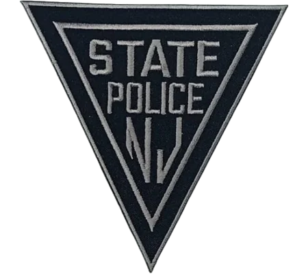 NJ New Jersey State Trooper Patrol Shoulder Patch Black