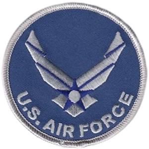 US Air Force Blue Circle Shoulder - Hat Patch