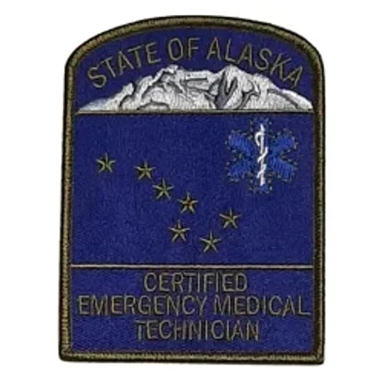 AK Alaska State Emergency Medical Technician Shoulder Patch