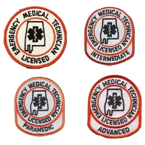 AL Alabama State EMS Patch Collectors 4 Pack