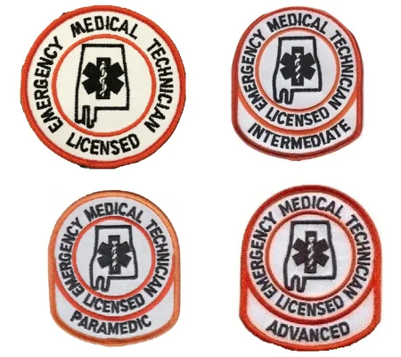 AL Alabama State EMS Patch Collectors 4 Pack