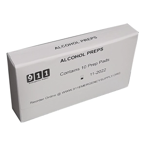 Kit Box Refill Alcohol Prep Pads - 10