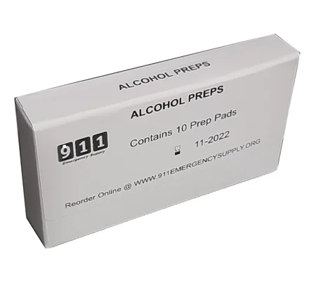 Kit Box Refill Alcohol Prep Pads - 10