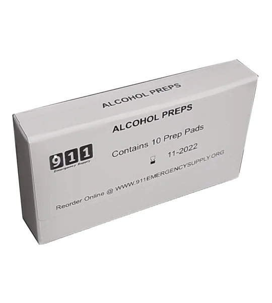 Kit Box Refill Alcohol Prep Pads - 10