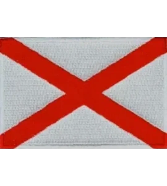 AL Alabama State Patch Saint Patrick's Saltire Flag