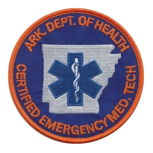 AR Arkansas State Emergency Medical Technician Shoulder Pa..