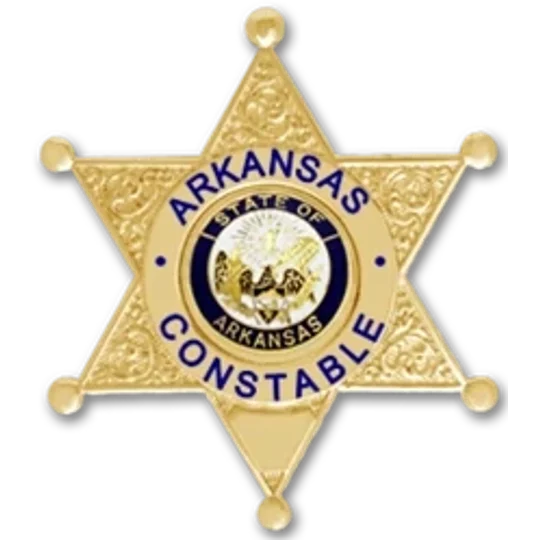 Arkansas Constable Police Shirt Badge Gold