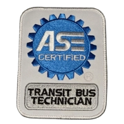ASE Certified Transit Bus Technician Shoulder Patch
