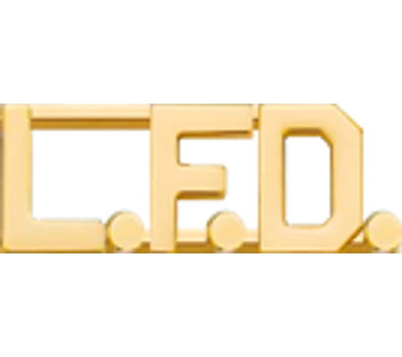 Collar Pins Insignia Letters 1/2'' L.F.D.