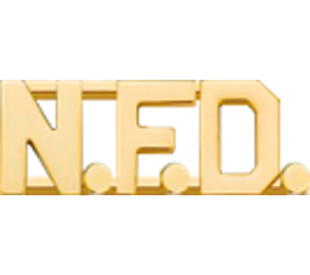 Collar Pins Insignia Letters 1/2'' N.F.D.