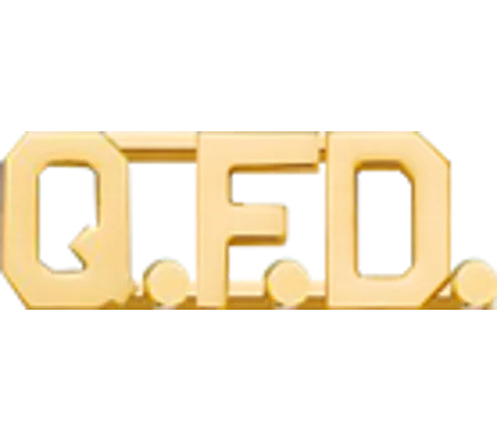 Collar Pins Insignia Letters 1/2'' Q.F.D.