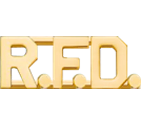 Collar Pins Insignia Letters 1/2'' R.F.D.