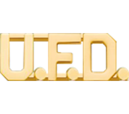 Collar Pins Insignia Letters 1/2'' U.F.D.