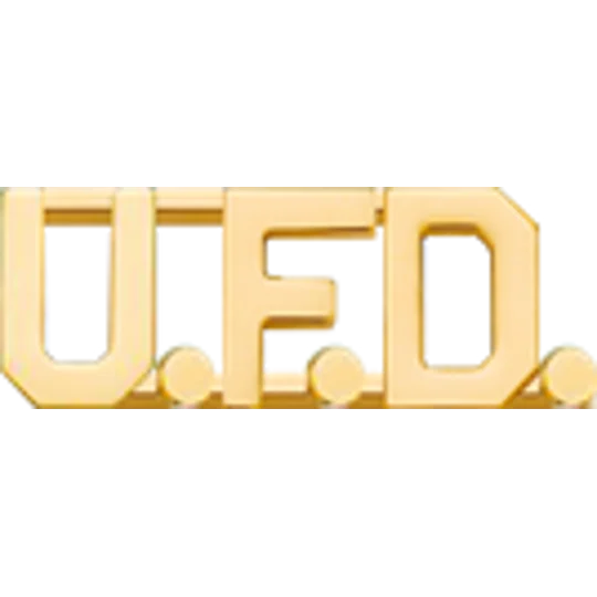 Collar Pins Insignia Letters 1/2'' U.F.D.