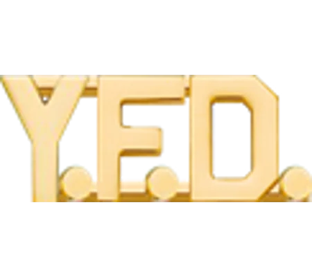 Collar Pins Insignia Letters 1/2'' Y.F.D.