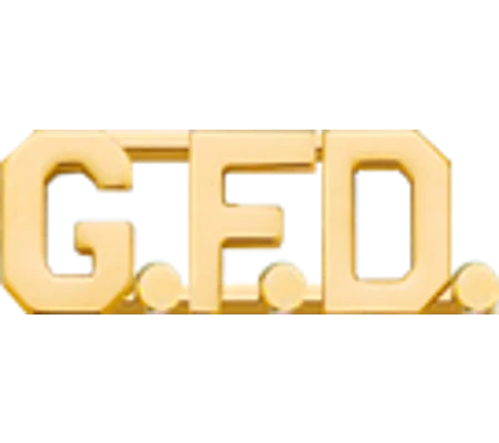 Collar Pins Insignia Letters 1/2'' G.F.D.