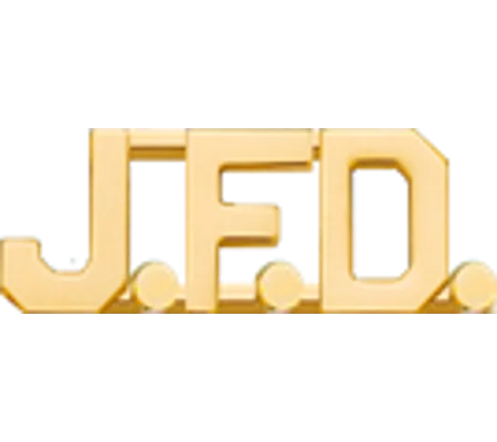 Collar Pins Insignia Letters 1/2'' J.F.D.