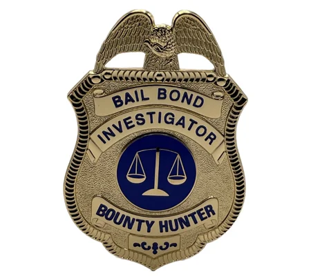 Bail Enforcement Agent Bondsman Investigator Badge Gold