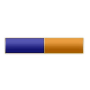 Citation Merit Bar Medal of Honor Award Blue - Mustard