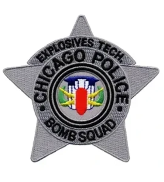 IL Illinois Chicago Police Bomb Squad Badge Shoulder Patch
