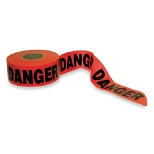 Barricade Tape 3" X 1000' Red - Black Danger
